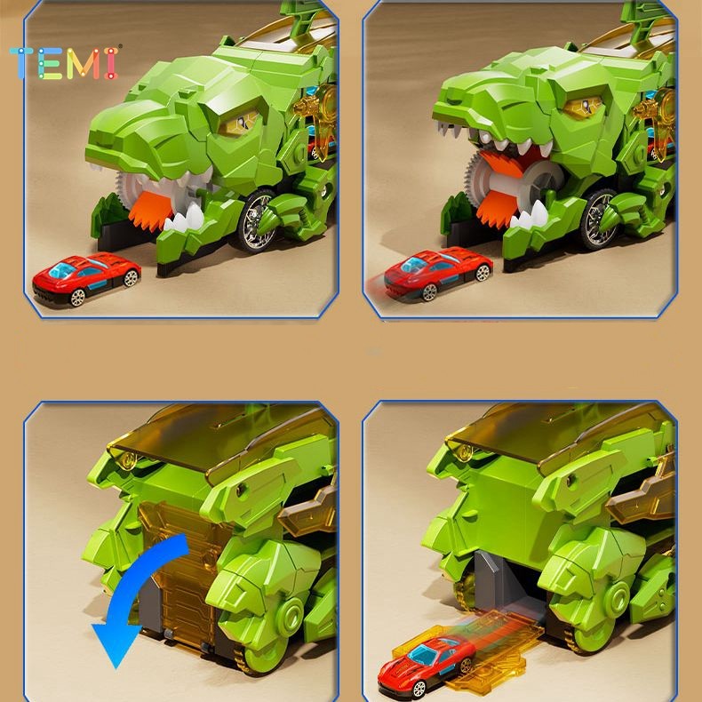 TEMI ไดโนเสาร์ Devouring รถพับ Rail รถบรรทุกเปิดตัวโลหะผสม Catapult ของเล่นไดโนเสาร์ ราคา ถูกที่สุด ดีลบีเคเค แกลเลอรีภาพที่ 8