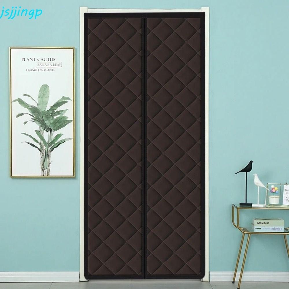 JSJJINGP Magnetic Door Curtain Made Of Cotton Good Thermal Insulation For Winter