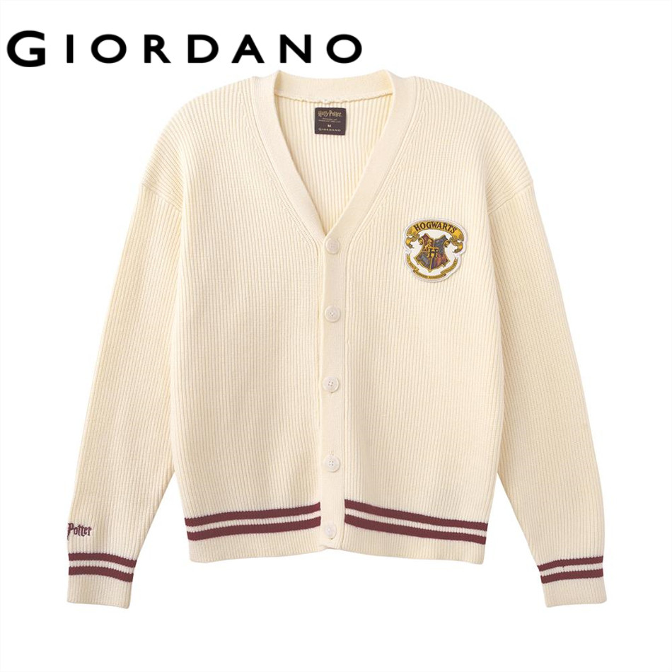 GIORDANO เสื้อคาร์ดิแกนผู้ชาย Men's Relaxed Cardigan (Harry Potter) 01055622