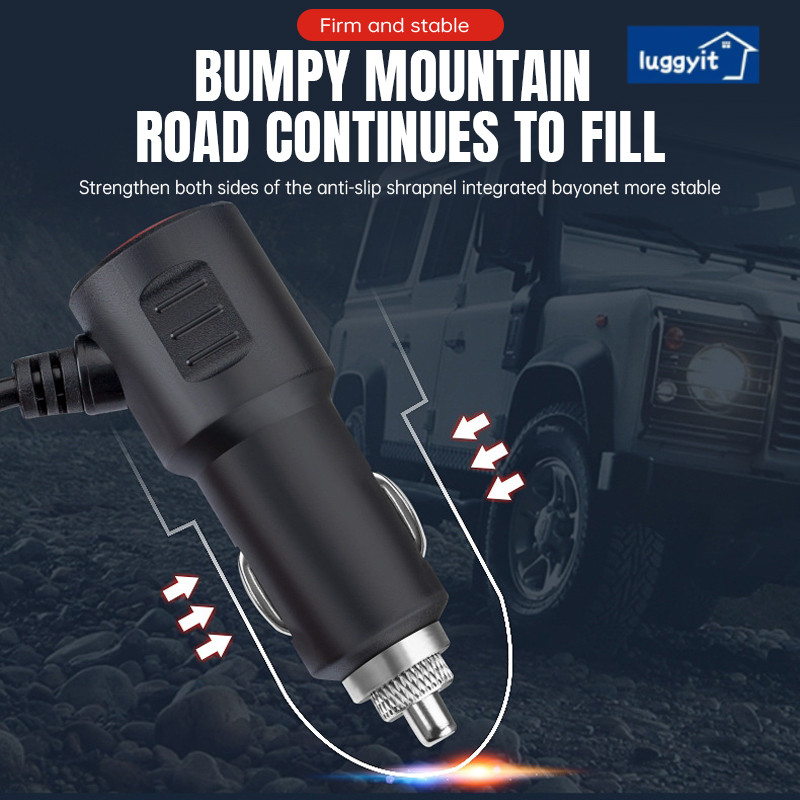 iuggyit ที่ชาร์จในรถยนต์ 3 in 1 ที่จุดบุหรี่ เครื่องชาร์จ USB อเนกประสงค์ ชาร์จเร็ว - รูปที่ 6