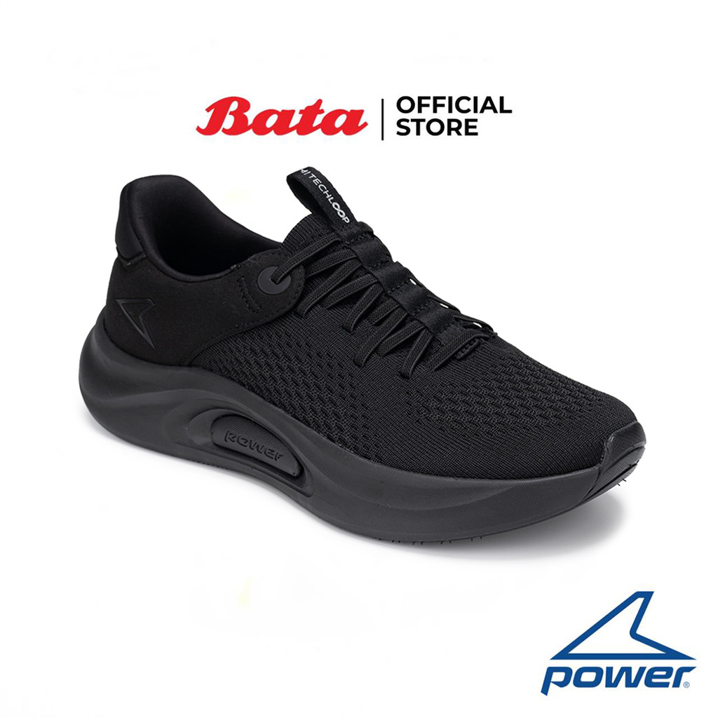 Bata บาจา Power รองเท้าเดินออกกำลังกาย แบบผูกเชือก สำหรับผู้ชาย รุ่น  Stamina Arc 300 สีดำ 8286176 สีเทา 8282176