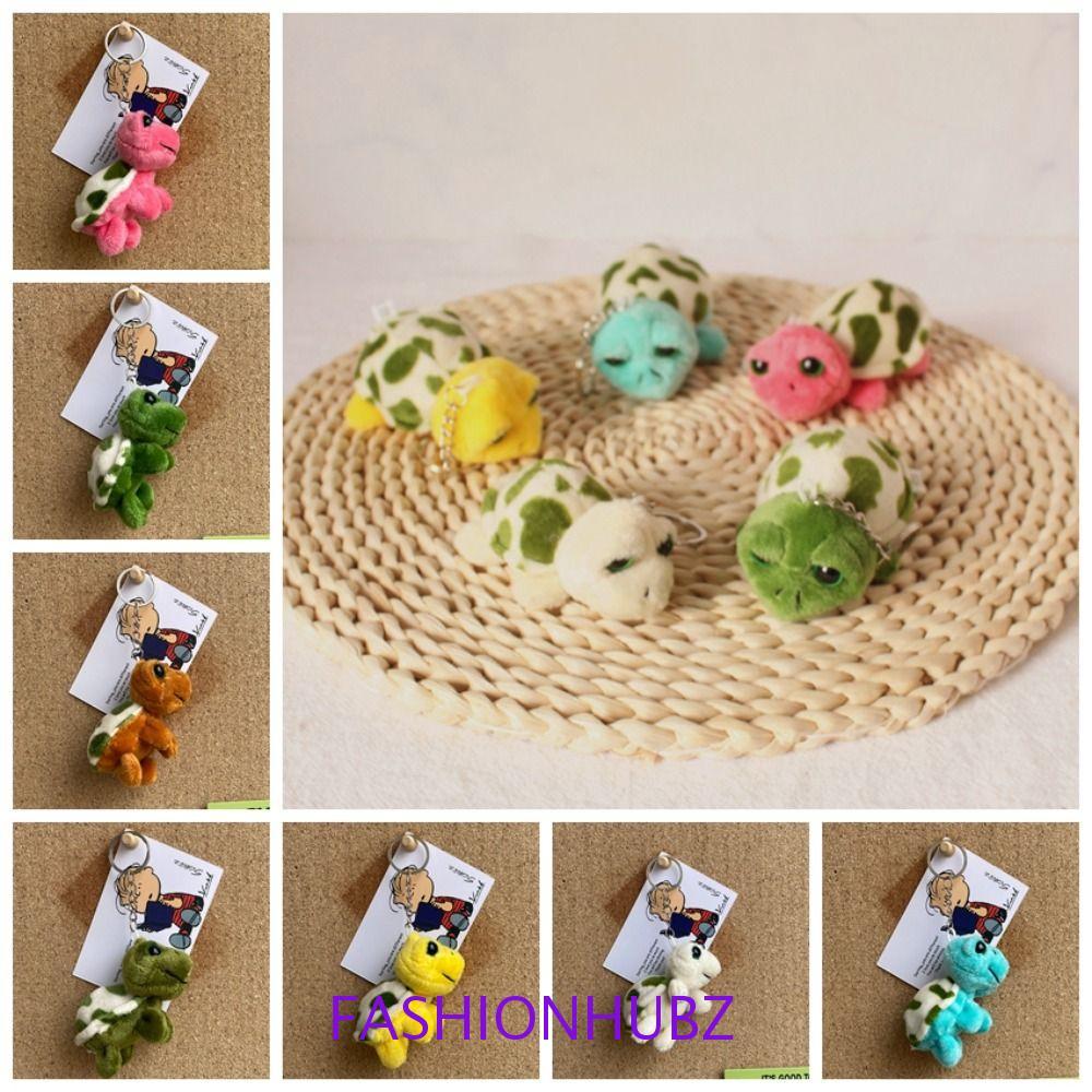 Fashionhubz เต่าตุ๊กตาพวงกุญแจ, PP Cotton Plush เต่าตุ๊กตาจี้,สาว Plush Key Chain กระเป๋าอุปกรณ์เสริม