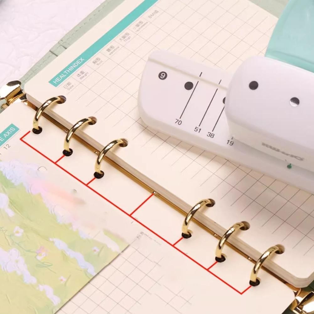 A5 Hole Punch ปรับได้ 3 หลุม Daily Planner กระดาษ Puncher สําหรับ A5 A6 A7 ขนาดความจุ K6u8