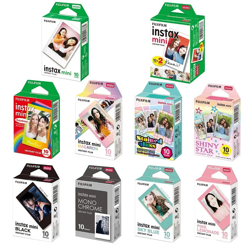 10 แผ่น Fujifilm Instax Mini 12 ฟิล์มกระดาษสําหรับ Fuji Instax Mini 99 11 9 8 7+ 40 Se 50 90 Evo กล้