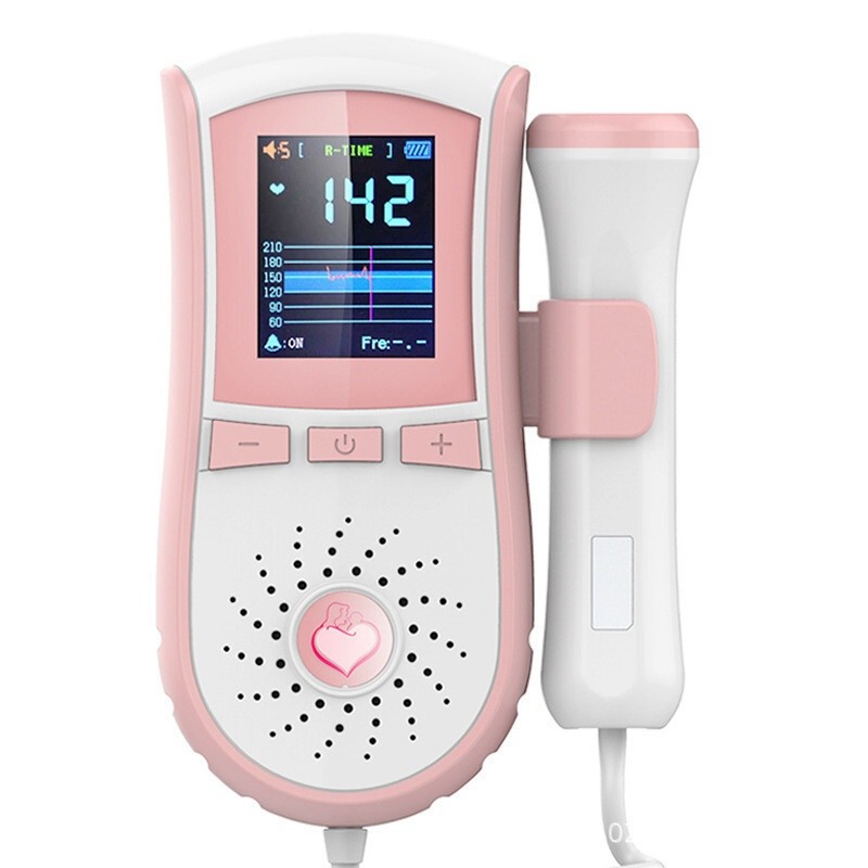 Jiesili Fetal Heart Monitor Fetal Heart Rate Monitor Home Use Doppler Pregnant Women Listen to Fetal