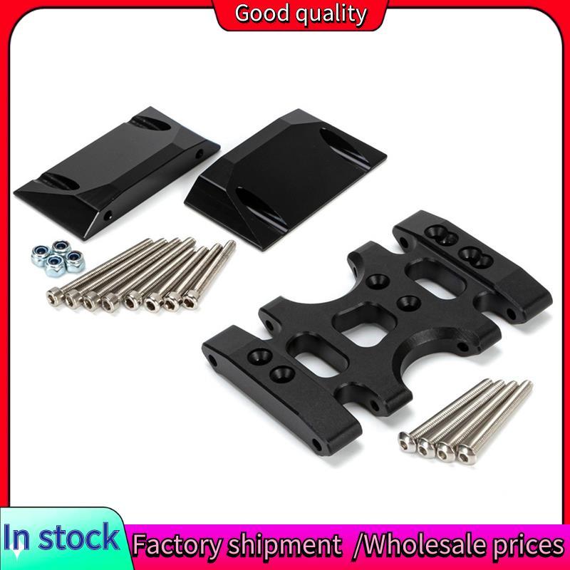 สต็อก-LCG แผ่นลื่นไถลโลหะและเหยียบด้านข้าง Rock Slider Low Center กรอบแผ่นด้านล่างสําหรับ 1/10 RC Cr