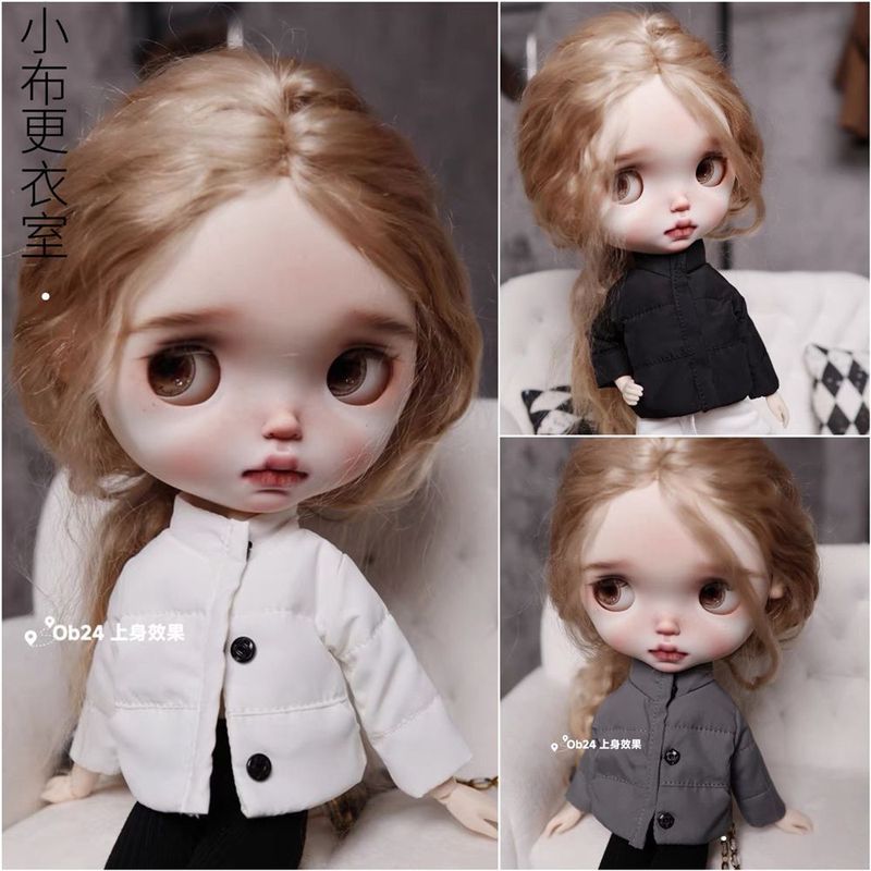 [เสื้อผ้าฝ้ายลําลองเสื้อผ้าเด็กที่อบอุ่น] ob22/24/az/blythe Doll Clothes Jacket