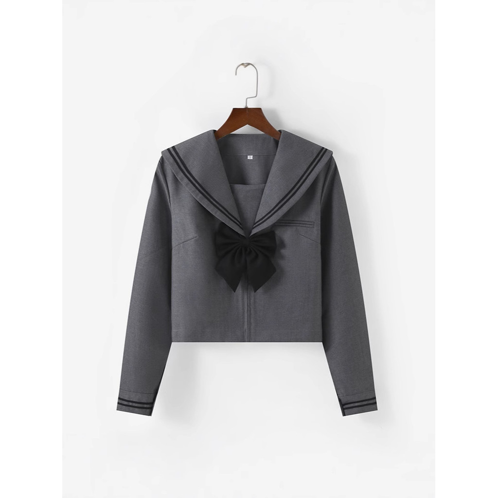 แพคเกจหลังการขายสีเทาสอง jk เครื่องแบบชุดกะลาสี jk โรงเรียนซัพพลายจีบกระโปรง jk ชุด jk กระโปรง/Criss