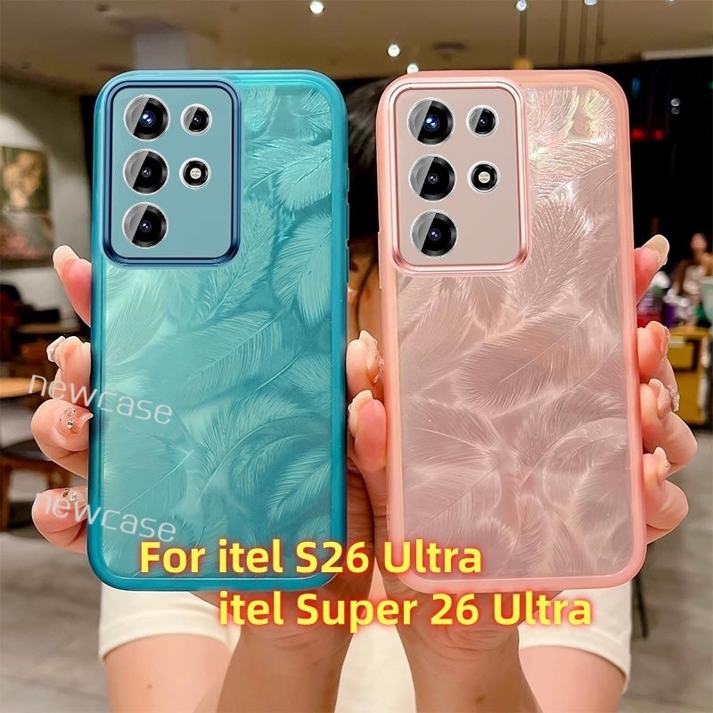 Soft Case For itel Super 26 S26 Ultra Super26 26Ultra S26Ultra itelS26Ultra Feather Casing Glitter B
