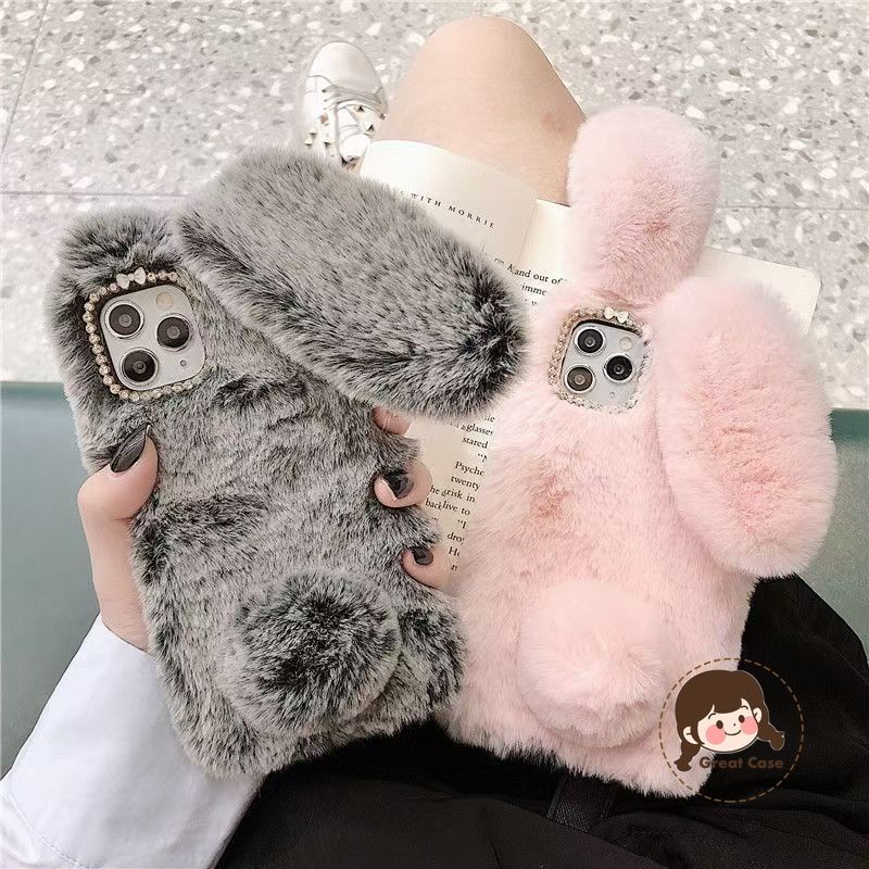 ฤดูใบไม้ร่วงฤดูหนาวFurry Bunnyเคสโทรศัพท์สําหรับVivo Y31 Y21D Y500 Y39 Y38 Y37 Pro Y37C Y36 Y35 Y33S