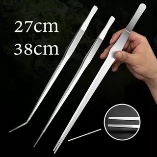 ThaiJoy ฟอเซปยาว ฟอร์เซป แหนบยาว แหนบคีบชิ้นงาน ปากคีบสแตนเลส 1 ชิ้นยาว 27 ซม long forceps ชุดเครื่องมือทำความสะอาดตู้ปลา สแตนเลสคุณภาพพรีเมี่ยม แหนบ กรรไกรโค้ง เครื่องมือบำรุงรักษาตู้ปลา สำหรับตู้ปลา น้ำ พืช หญ้า Aquarium Cleaning Tools