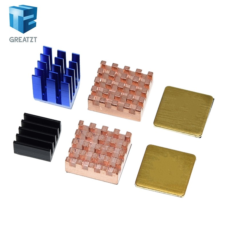 สําหรับ Raspberry Pi 3 4 B ฮีทซิงค์ทองแดงอลูมิเนียมฮีทซิงค์หม้อน้ํา Cooler Kit สําหรับ Raspberry Pi 