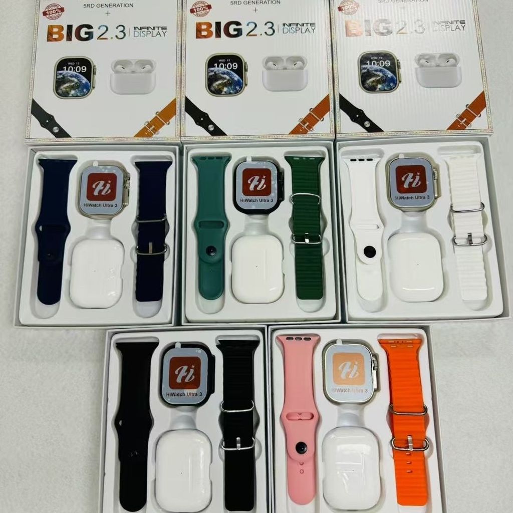 Huaqiangbei ใหม่สไตล์ i8 ultra3 S ชุดชุดหูฟัง 10 สมาร์ทวอท์ชวิ่งสร้อยข้อมือกีฬาผลิตภัณฑ์ใหม่ Huaqian