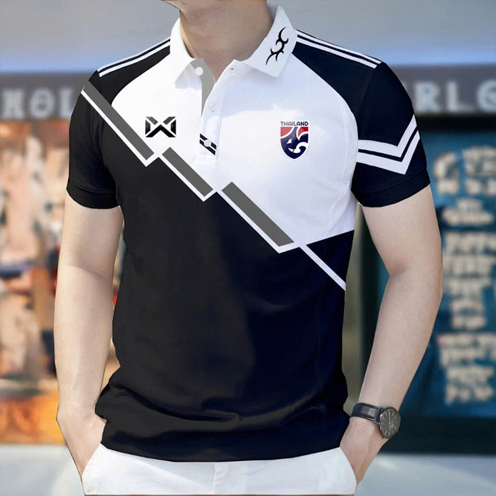 เสื้อโปโลผู้ชายแขนสั้น ออกแบบมาอย่างแฟชั่นแห้งเร็ว สไตล์โมเดิร์น เหมาะสำหรับทั้งหมดฤดูร้อน