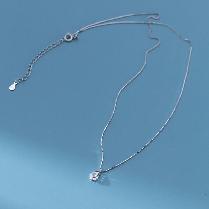 Lacrima Necklace สร้อยคอเงินแท้ S925 [MERCELO] ราคา ถูกที่สุด ดีลบีเคเค แกลเลอรีภาพที่ 5