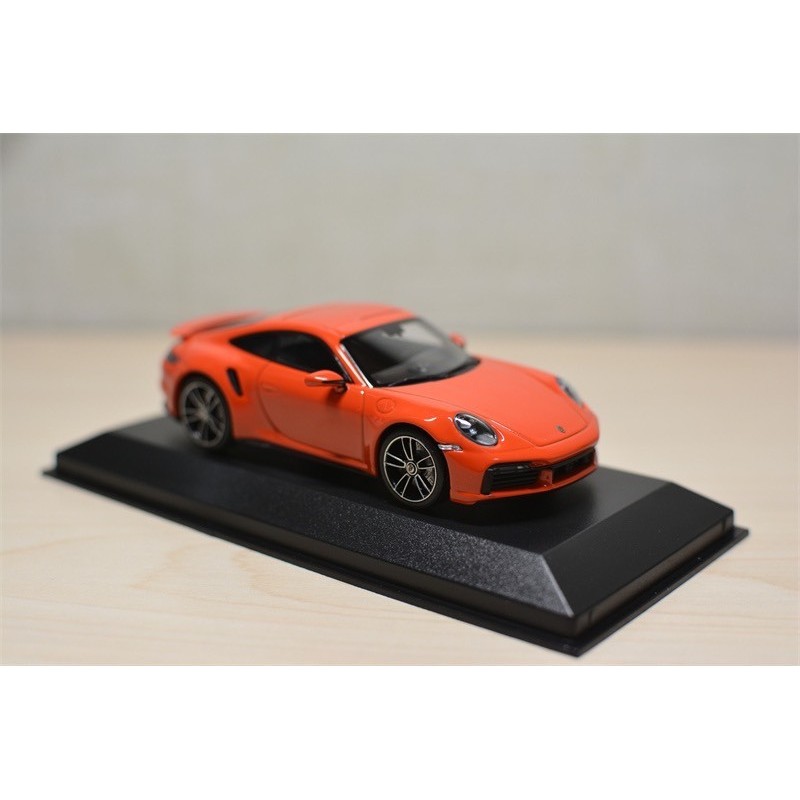 Mini Cut Minichamps 1: 43 Porsche 911 (992) Turbo S สีส้ม จํากัด 504 วัสดุโลหะผสม