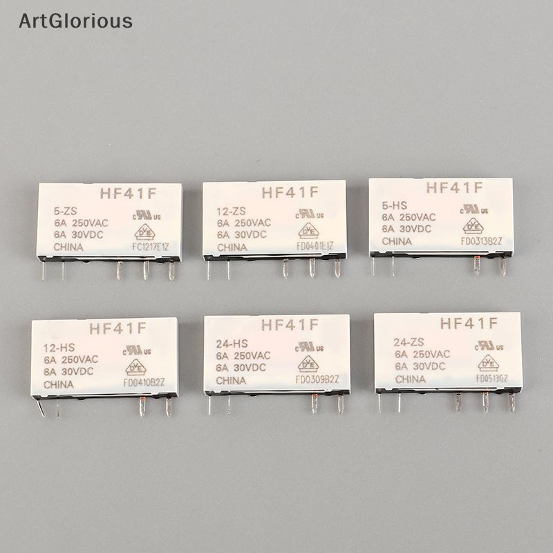 Art HF41F-24-ZS HF41F-12-ZS HF41F-5-ZS HF41F-5-HS HF41F-12-HS HF41F-24-HS รีเลย์อุตสาหกรรม Subminiat
