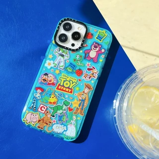 CASET ร่วมแบรนด์ Toy Story Buzz Lightyear Woody ล็อตโซ่น่ารักการ์ตูน Soft Case Cover Casing เข้ากันได้กับ iPhone 17 Pro Max Air Plus 16/15/14/13/12/11/XR/X/XS/SE/8/7/6