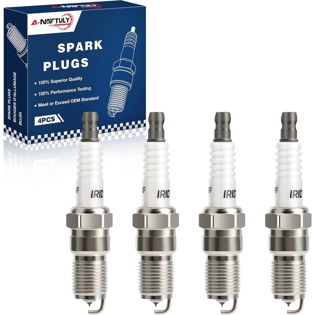 หัวเทียนอิริเดียม 4 แพ็ค 7164 TR55IX เหมาะสําหรับ Ford Escape Focus 2.3 2005-2008, Ranger 2010-2011,