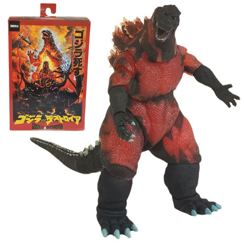 [คลังสินค้าพร้อม] NECA1995 Red Lotus godzilla godzilla godzilla Monster Figure Model SHM กล่องของเล่