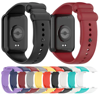 สายซิลิโคนสําหรับ Xiaomi Redmi นาฬิกา 4 5 6 SmartWatch สายรัดข้อมือสําหรับ Xiaomi Mi Band 8 Pro/9 Pro/10 Pro สร้อยข้อมือ Watchband อุปกรณ์เสริม