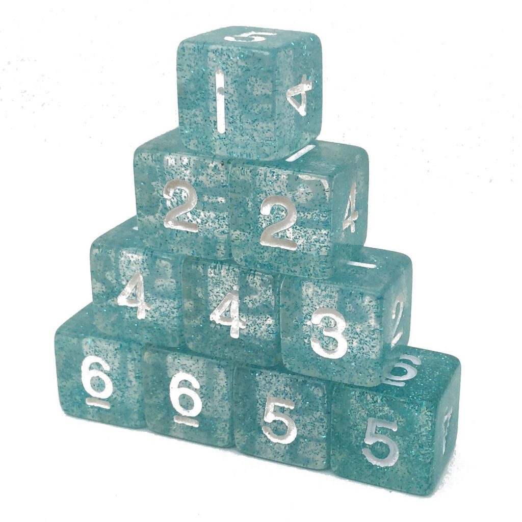 10 ชิ้น Polyhedral D6 ลูกเต๋าสําหรับ DND 6 ด้านสีเดสก์ท็อปเกม RPG อุปกรณ์เสริม 16 มม.
