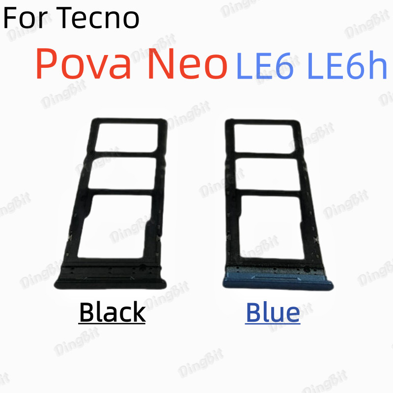 สําหรับ Tecno Pova Neo LE6 LE6h ถาดซิม ซิมการ์ด ผู้ถือช่องเสียบการ์ด