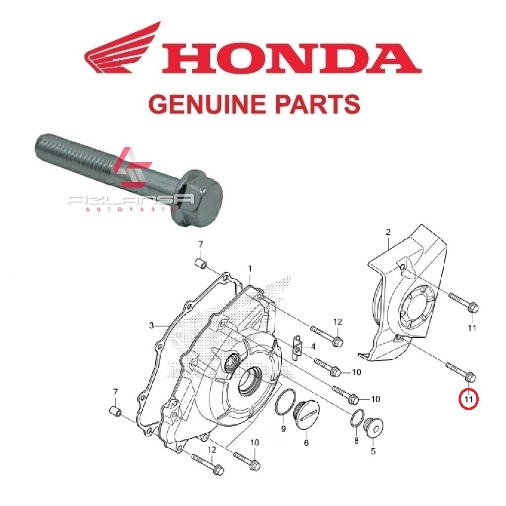 หน้าแปลนสายฟ้า 6x35 ( 96001-06105-00 ) RS150R V1 V2 V3, RS-X V1 V2 & CBR150R 💯 อะไหล่