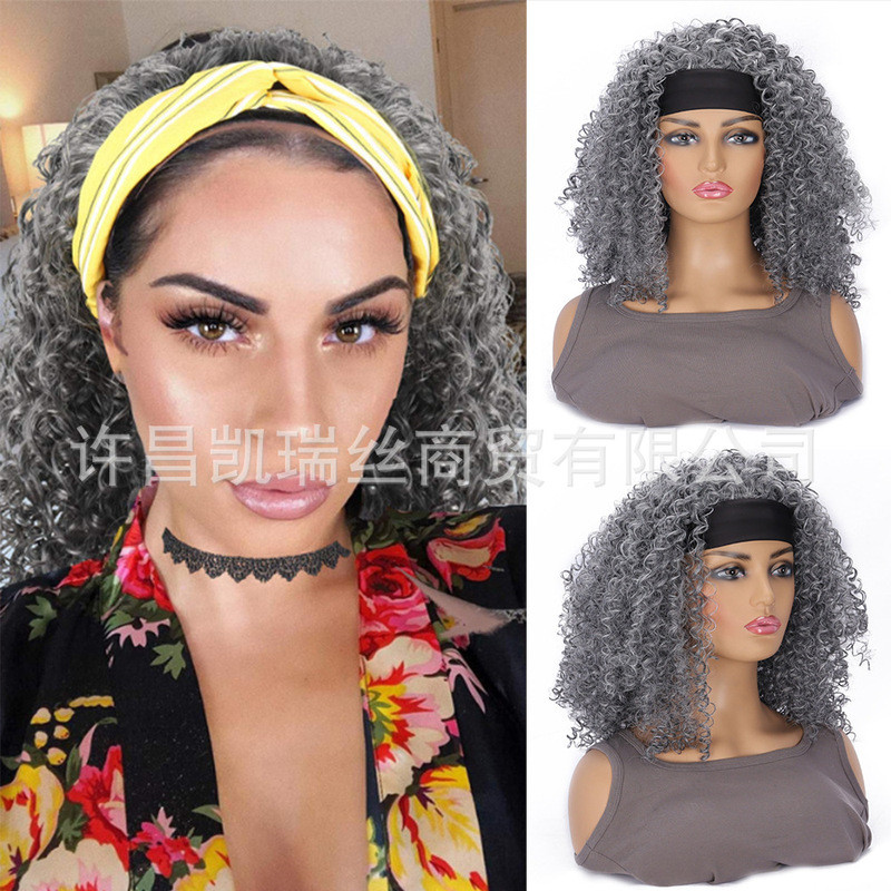 วิกผมหญิงแบบผมหยิกขนาดเล็ก สไตล์แฟชั่นจาก Xuchang พร้อมผมปกสูง