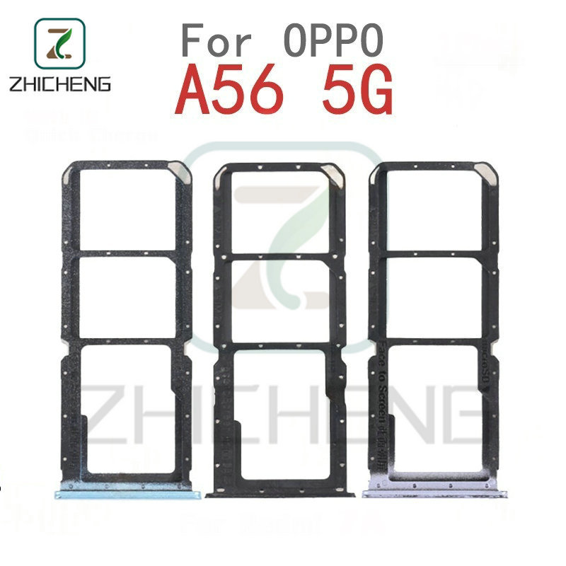 สําหรับ OPPO A56 5G ซิมการ์ดถาดผู้ถือผู้ถือบัตร Reader SD Slot อะแดปเตอร์อะไหล่