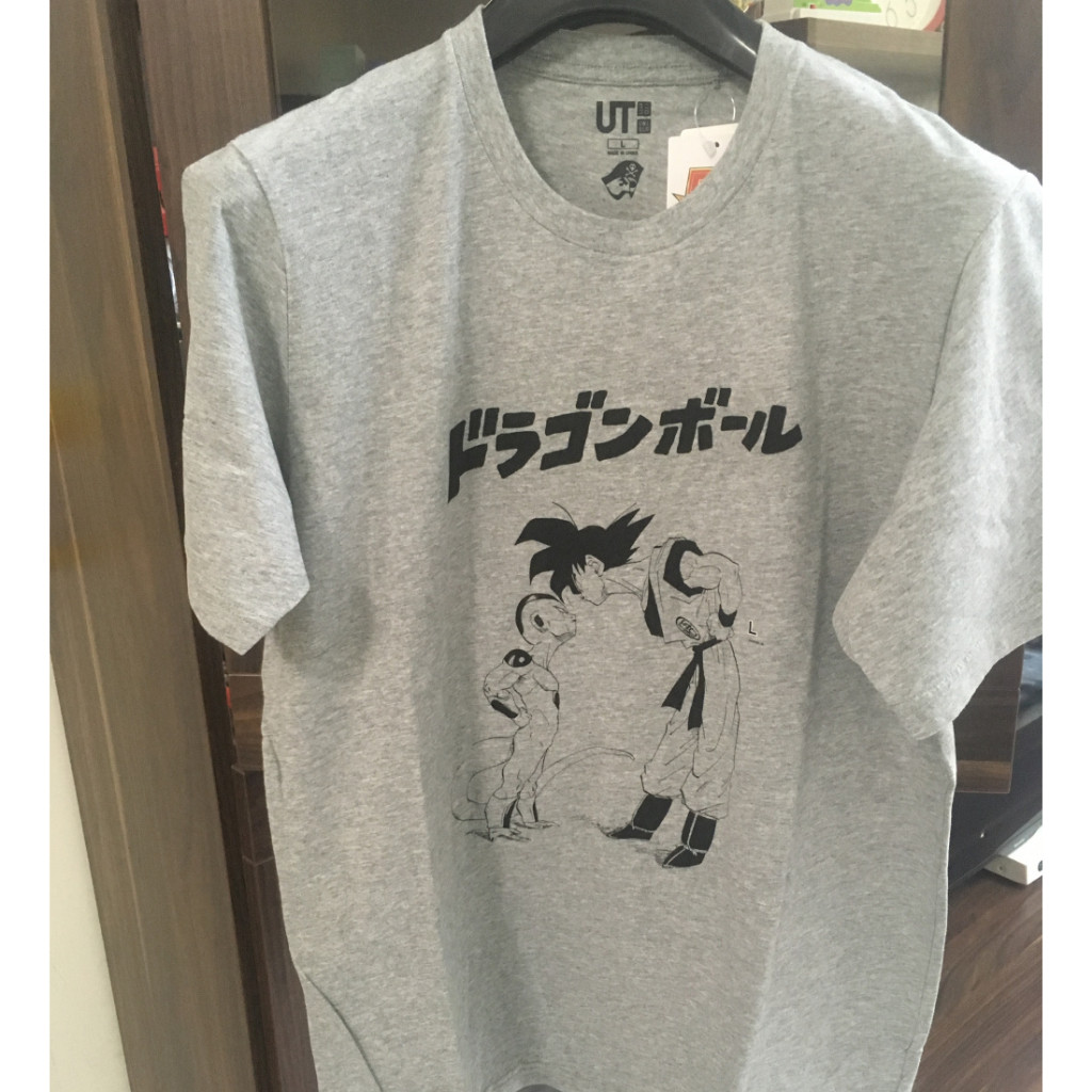 เสื้อยืดแขนสั้นยูนิโคล่ พิมพ์ลายการ์ตูนดราก้อนบอล สำหรับผู้ชาย