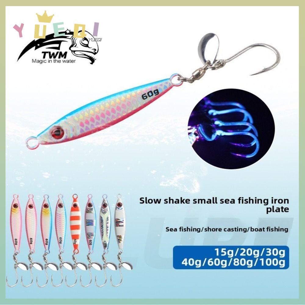 YUEQI Glow Shore Jig 30g/40g เหยื่อตกปลาวัสดุโลหะคุณภาพดี ใช้ได้ดีในทะเล