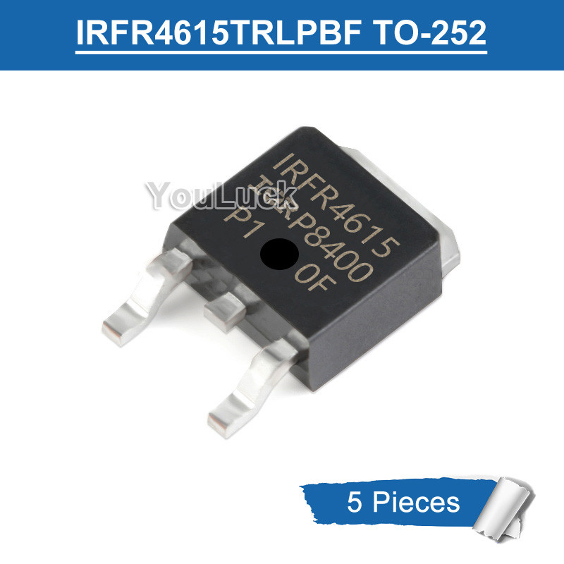 5pcs Original IRFR4615TRLPBF IRFR4615 TO-252 150V/33A N-Channel MOSFET ทรานซิสเตอร์ใหม่