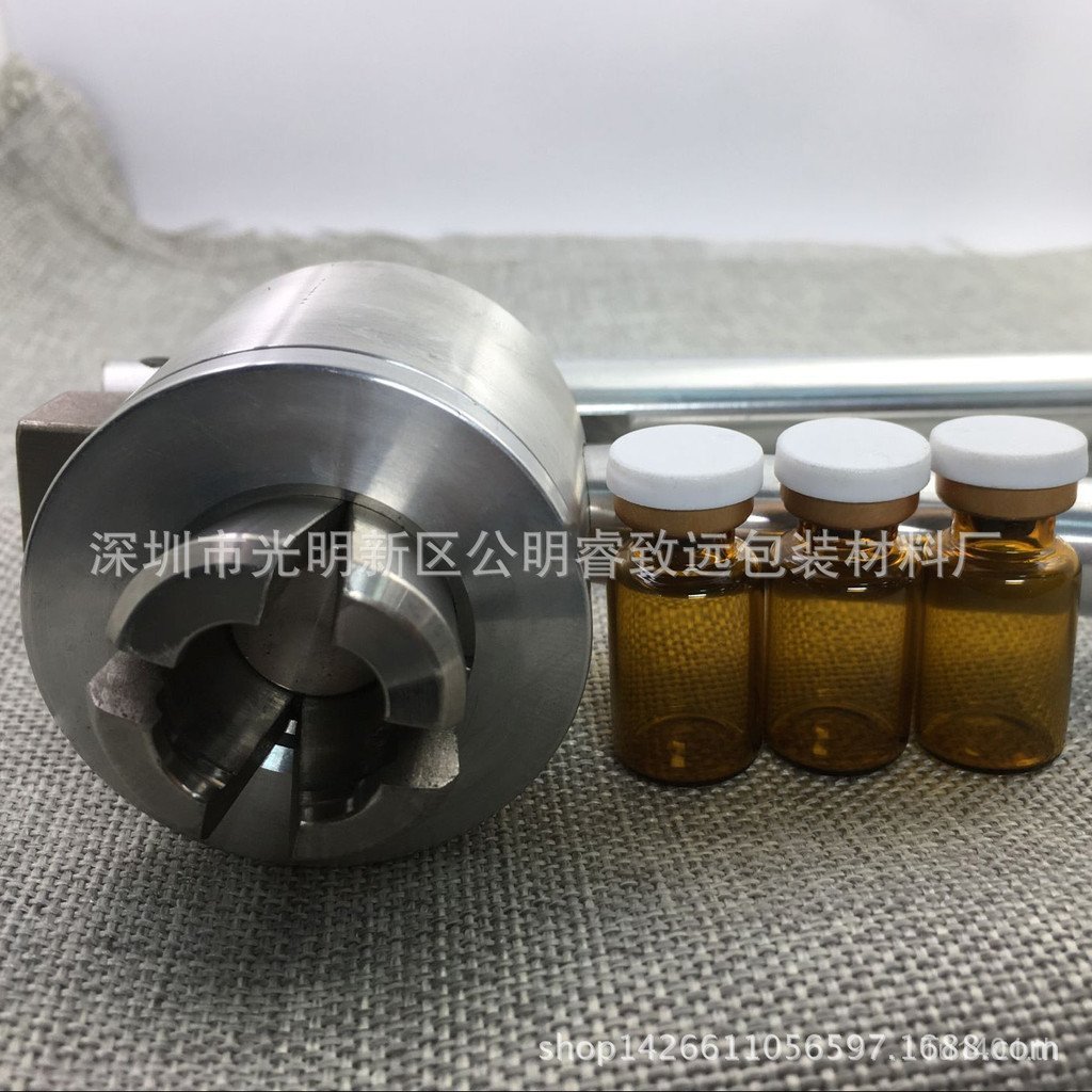 Calibre Xilin ขวดแก้ว 13 มม. ฟันด้านนอก 13 ซีลขวด Jaw Xilin ขวด Rolling Cap คีม Manual Crimping คีม 