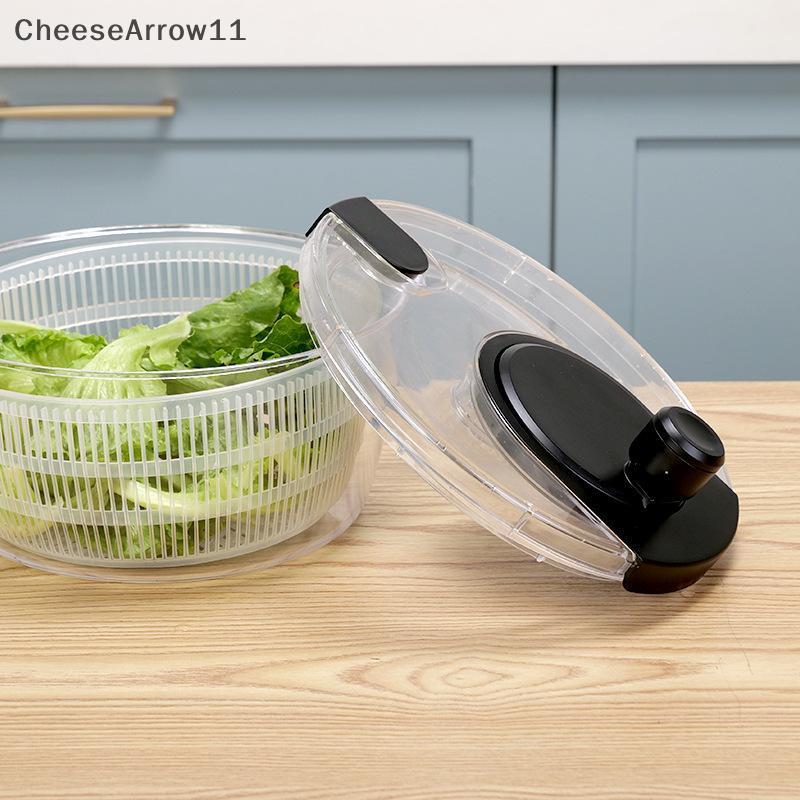 CHE 4L ผักเครื่องเป่า Spinner ผลไม้เครื่องซักผ้า Spinner ชามแยกโครงสร้างผักล้างตะกร้า Spinner พร้อมฝ