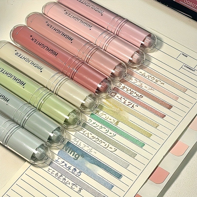 4 ชิ้น Creative Gradient Fluorescent ชุดปากกานักเรียนสีสัน Eye Protection ปากกา DIY Quick Drying Hook Line ปากกา