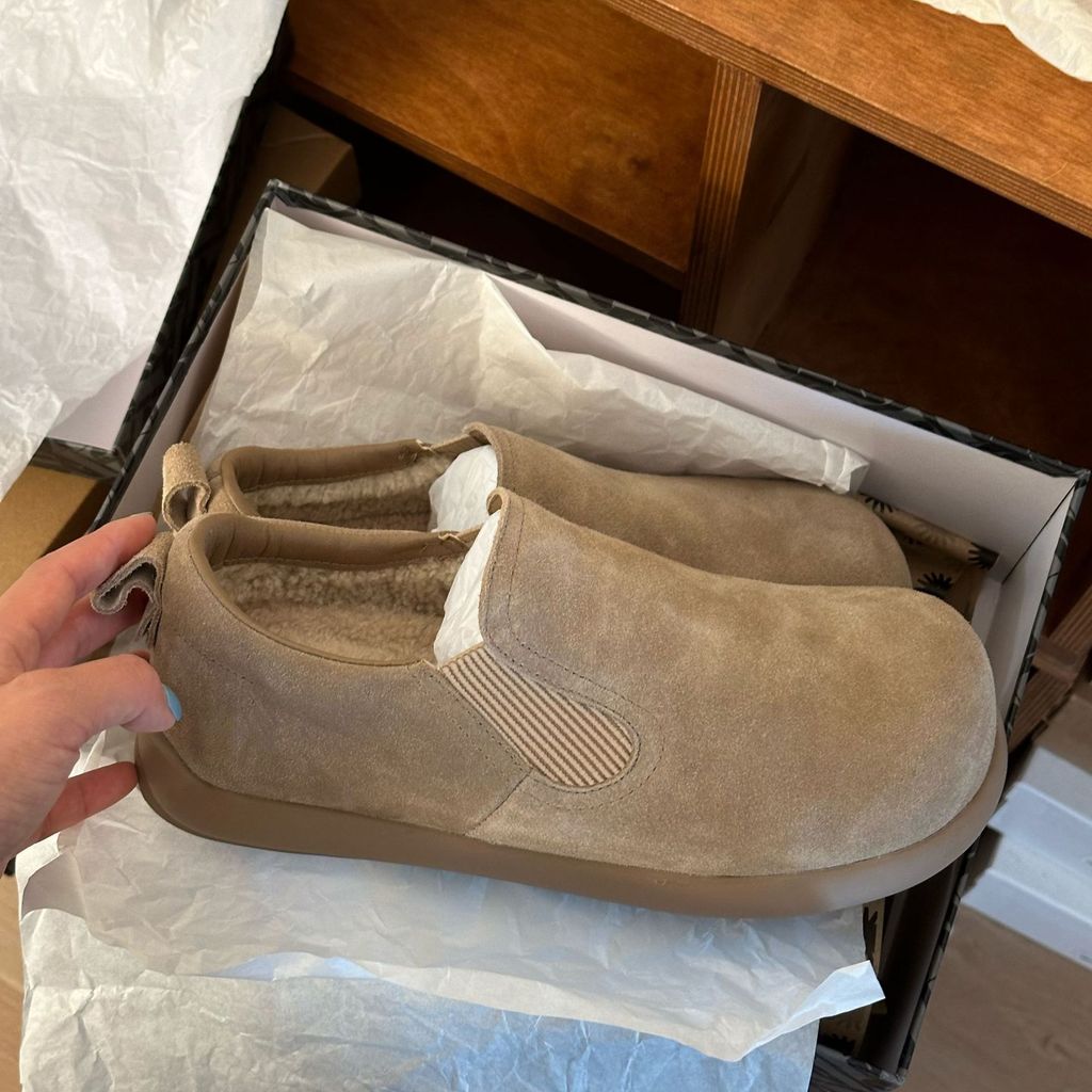 [ขายร้อน] Sangpo Wool Thick-Soled Potatoes Slip-On Lazy Boken Cotton Shoes