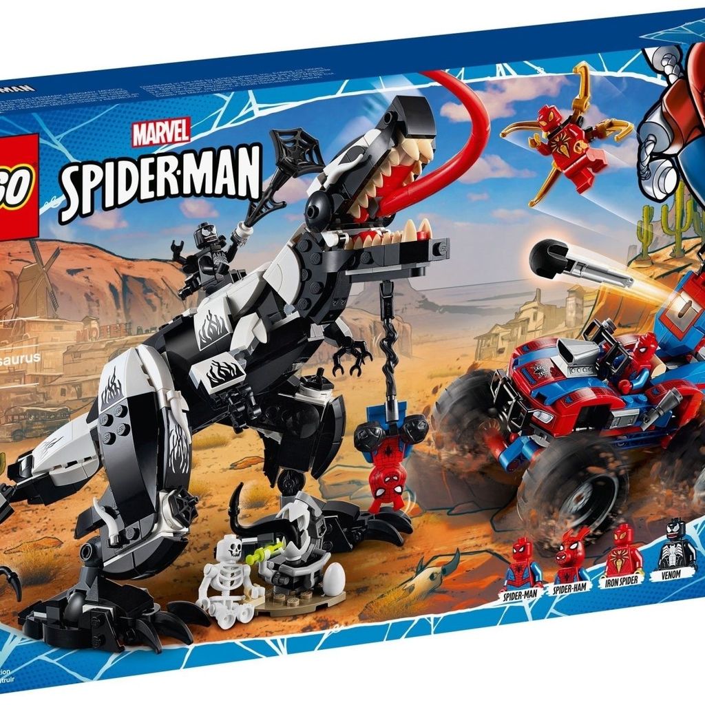 LEGO เครื่องบิน LEGO LEGO 76151 Venom Battle Spiderman Tyrannosaurus Rex Chase