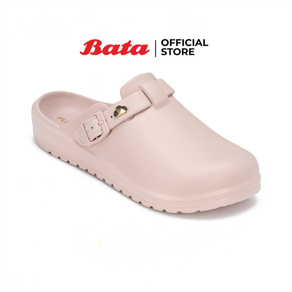 Bata บาจา FLOATZ รองเท้าแตะแบบสวม สำหรับผู้หญิง รุ่น COOPER สีออฟไว 5101089 สีชมพู 5105089