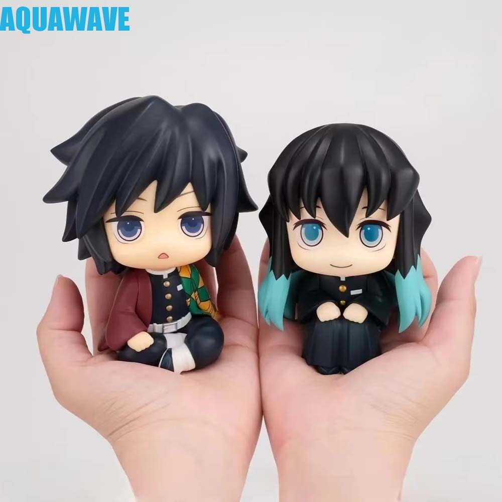 AQUAWAVE Demon Slayer ตัวเลข, รุ่น Q PVC ตุ๊กตา Tokitou Muichiro รุ่น, ตกแต่งบ้านคอสเพลย์ Look Up อะ