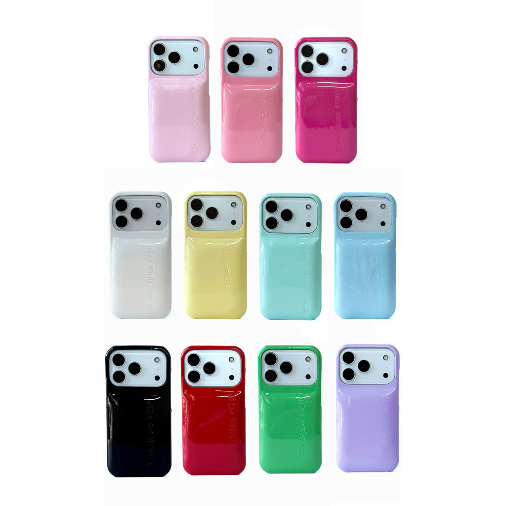 เปลือกฟองหนังมันเงา คอลเลกชันเคสโทรศัพท์สีสดใส - เหมาะสําหรับหนุ่มและแฟชั่นสําหรับ iphone 17promax ปลอกสําหรับ 17 16 15 14 13 Pro Max เคสโทรศัพท์