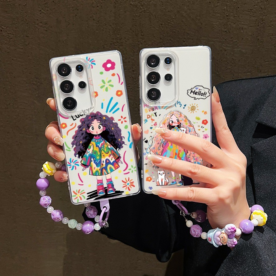 การ์ตูนสาวน้อยพิมพ์เคสโทรศัพท์สําหรับ Remi A1 A2 12 9 9T 13 A5 A4 A3 Pro 13C 12C 10C 10A 9C 10 Prime