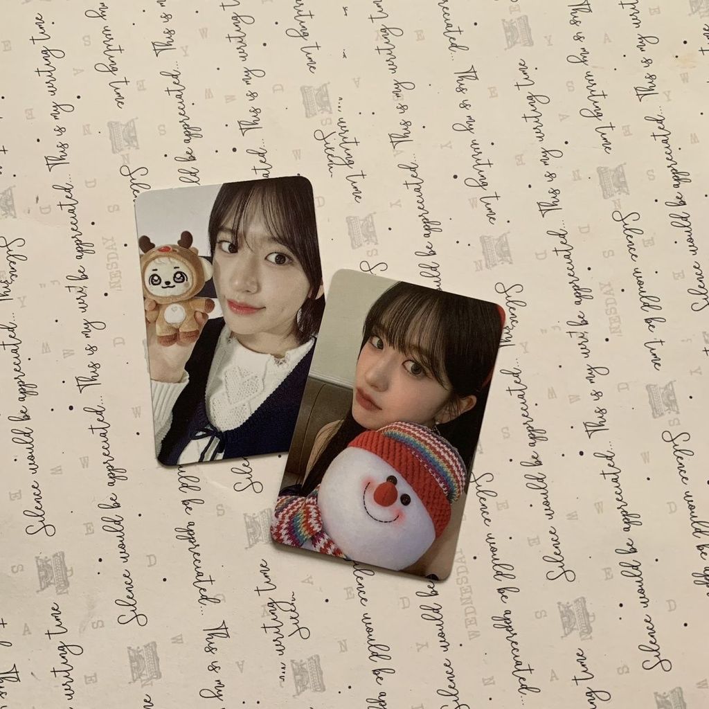 Fu IVE x MINIVE คริสต์มาสตุ๊กตาการ์ดคริสต์มาส Bonus การ์ด sw11 Bonus การ์ด End Sign ive Default