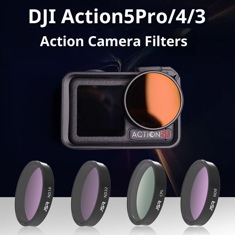 เหมาะสําหรับ DJI Action4/5Pro Quick-install Filter Action กล้อง CPL Polarizer UV เลนส์ป้องกัน OA3 Un