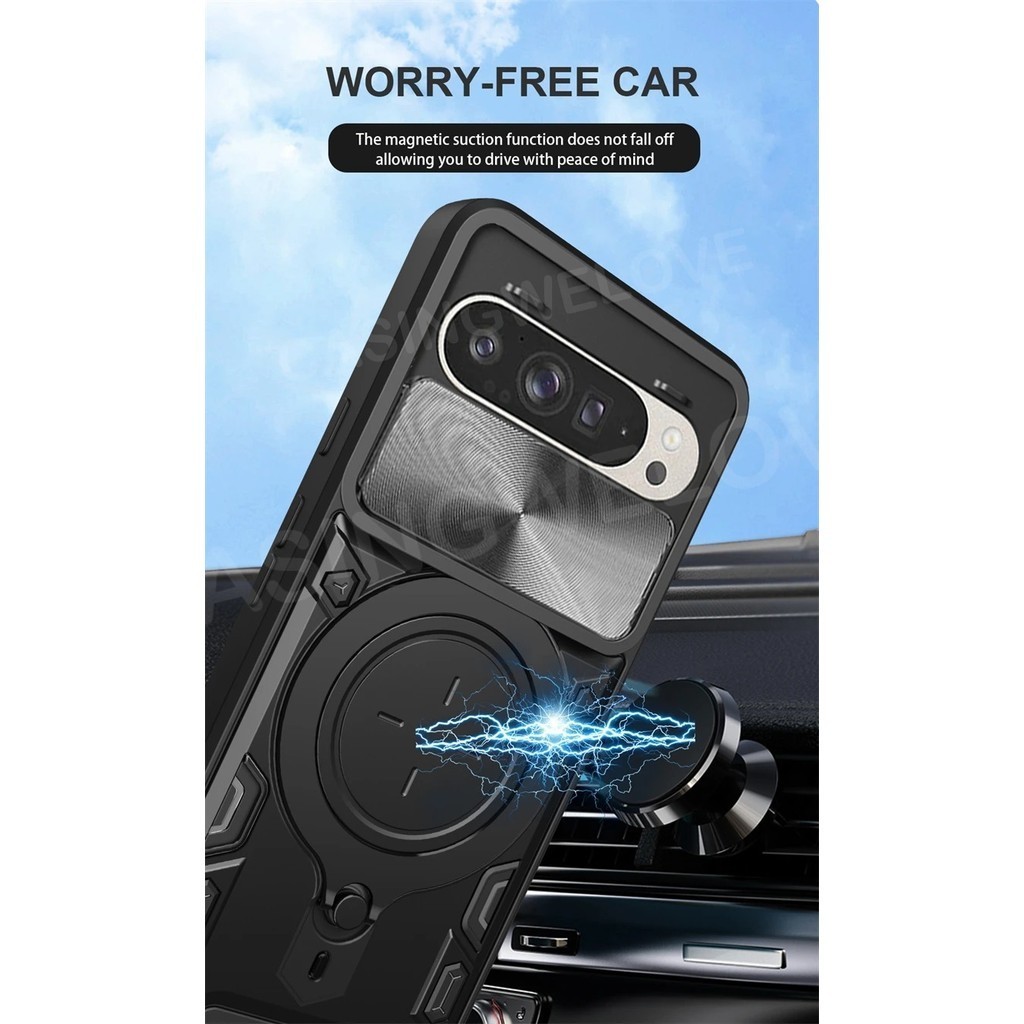 เคสโทรศัพท์สําหรับInfinix HOT 60i 5G Hot 60i 60 Pro + 4G 5G 2025 Armorแหวนขาตั้งสไลด์หน้าต่างเคสโทรศัพท์ป้องกันกันกระแทกปกหลัง - รูปที่ 2