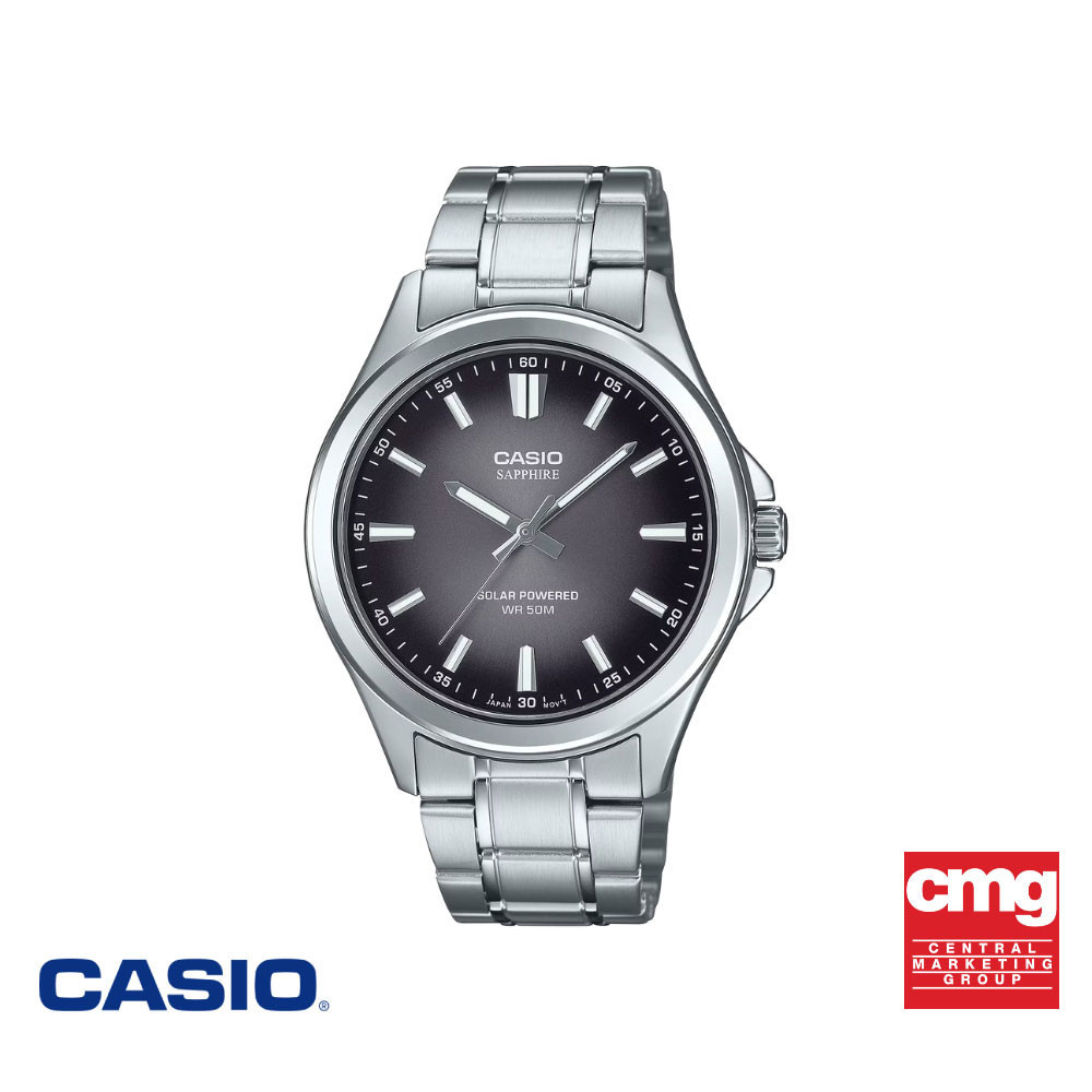 CASIO นาฬิกาข้อมือ CASIO รุ่น MTS-RS100D-1AVDF สเตนเลสสตีล สีดำ