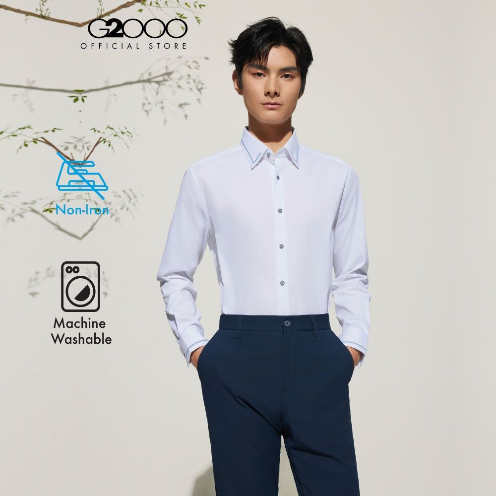 G2000 เสื้อเชิ้ตแขนยาวแบบทางการสำหรับผู้ชาย Smart Fit รุ่น 5112129200 WHITE