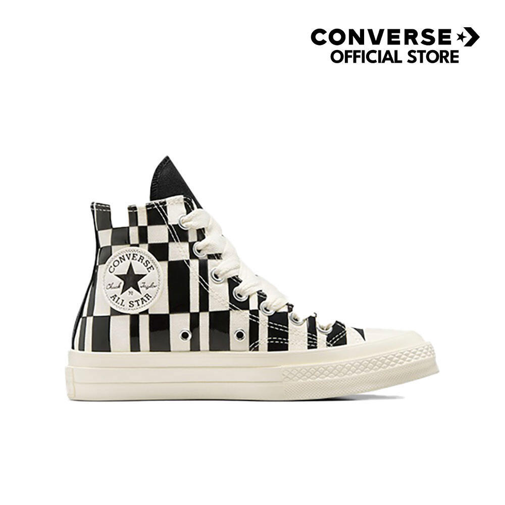 CONVERSE รองเท้าผ้าใบ รุ่น CHUCK 70 FLAME CHECK HI CREAM/BLACK ยูนิเซ็กส์ A08764CU_U4CMBK