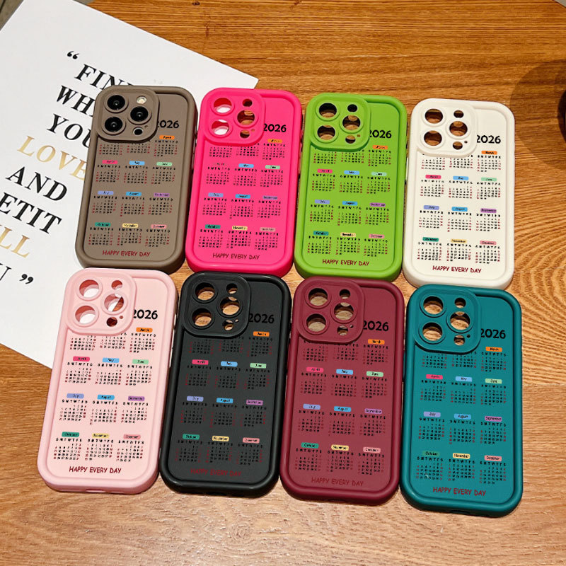 อินเทรนด์ 26 ปีปฏิทินสําหรับ OPPO A1K A5 C15 C2 A12E หมายเหตุ 50 11X 12X 14X C12 C25 5S 5Pro 6i C11 