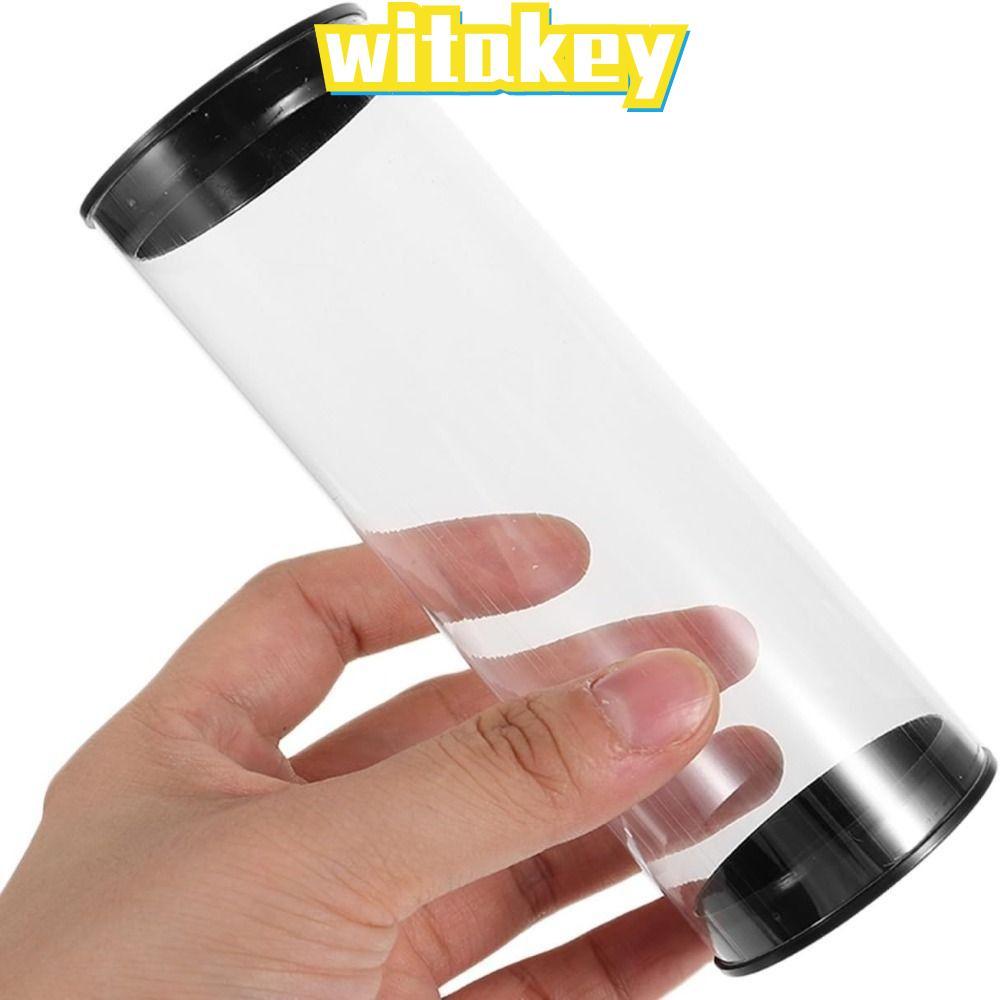 WITAKEY Golf Ball Tube Barrel, หลอดที่ใส่ลูกกอล์ฟทรงกลมโปร่งใส, นักสะสมแพ็คลูกบอลพลาสติกและผู้ที่ชื่นชอบ